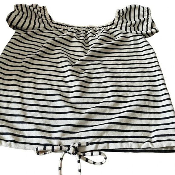 Madewell off the shoulder crop top, size XS - Picture 3 of 7